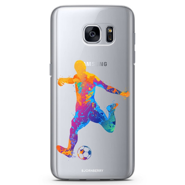 Bjornberry Samsung Galaxy S7 Edge TPU Skal -Fotboll