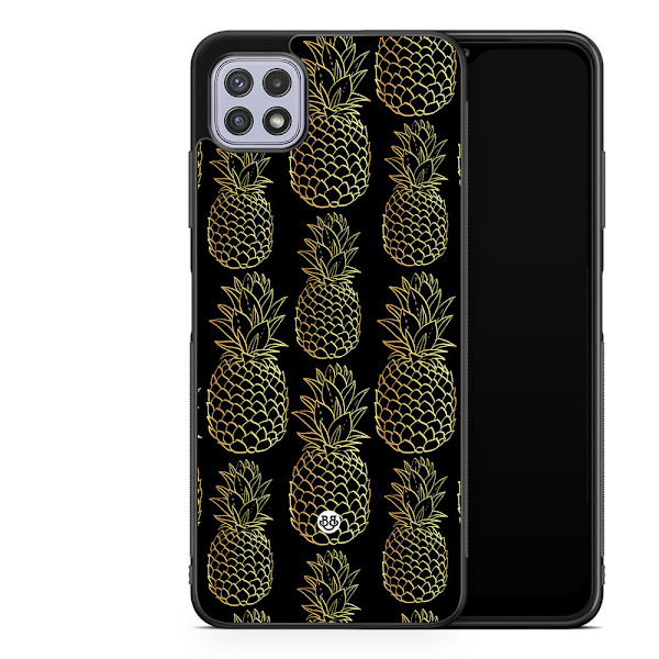 Bjornberry Skal Samsung Galaxy A22 4G  -Guldiga Ananas