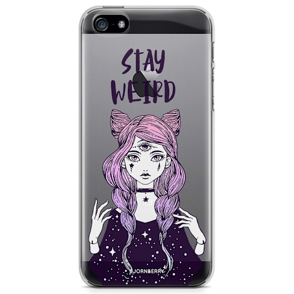 Bjornberry iPhone 5/5S/SE TPU Skal - Stay Weird