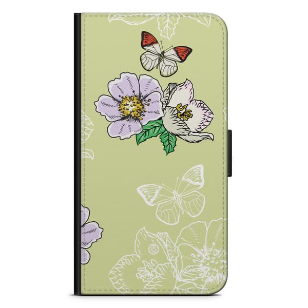 Bjornberry Plånboksfodral iPhone 7 - Fjärilsblomma