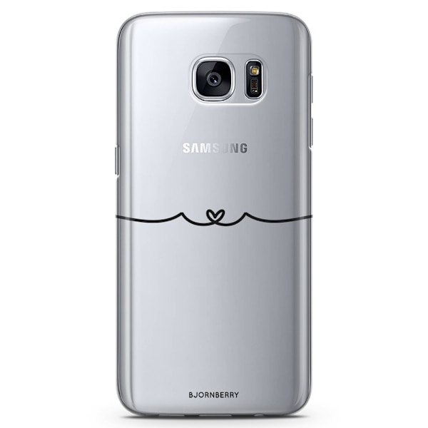 Bjornberry Samsung Galaxy S7 Edge TPU Skal -Heart