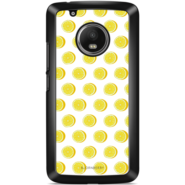 Bjornberry Skal Moto G5 Plus - Citroner Vit