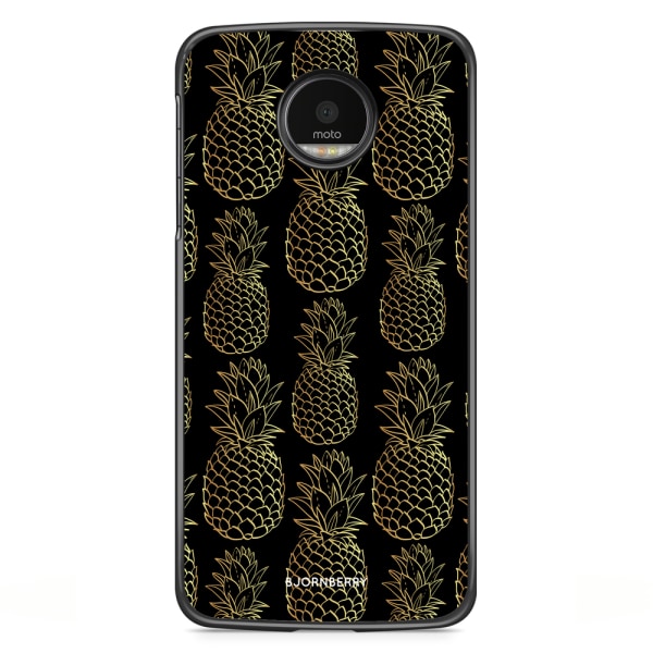 Bjornberry Skal Motorola Moto G5S Plus - Guldiga Ananas