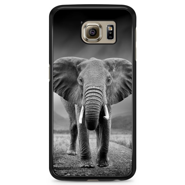 Bjornberry Skal Samsung Galaxy S6 - Svart/Vit Elefant