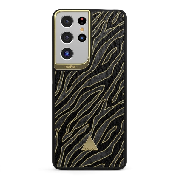 Naive Samsung Galaxy S21 Ultra Skal - Golden Zebra