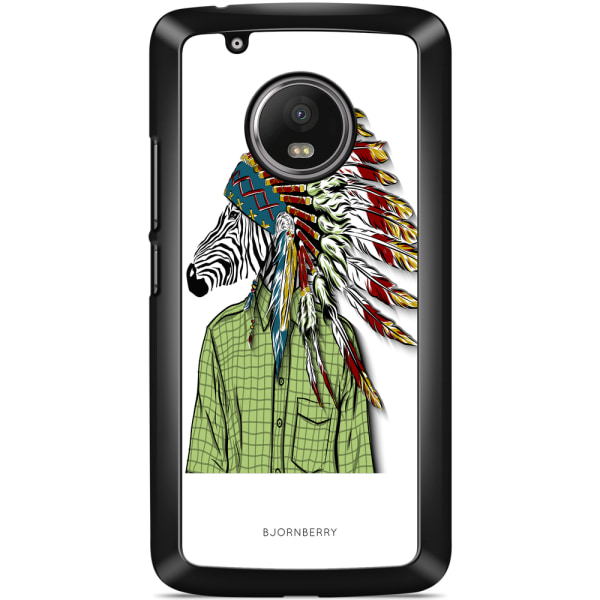 Bjornberry Skal Moto G5 Plus - Hipster Zebra