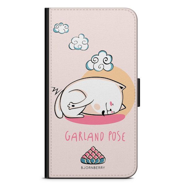 Bjornberry Plånboksfodral OnePlus 7 - Yoga Cat Garland