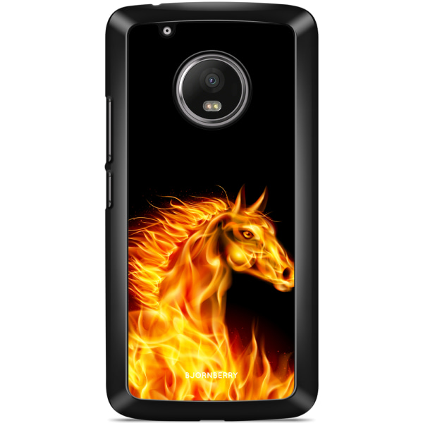 Bjornberry Skal Moto G5 Plus - Flames Horse