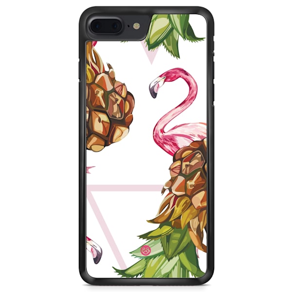 Bjornberry Skal iPhone 8 Plus - Ananas & Flamingo