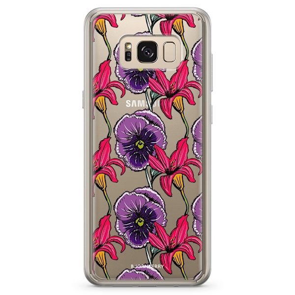 Bjornberry Skal Hybrid Samsung Galaxy S8 - Blommor