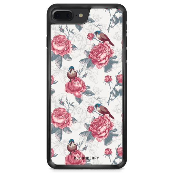 Bjornberry Skal iPhone 8 Plus - Rosor & Fåglar