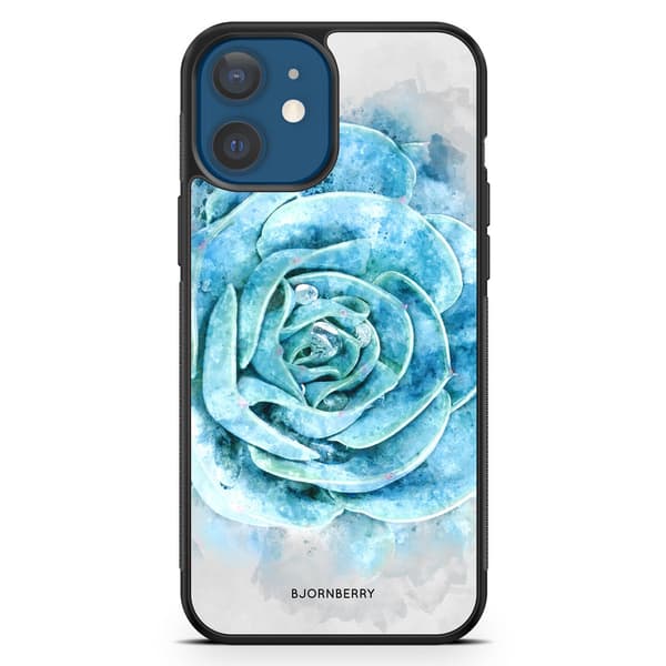 Bjornberry Hårdskal iPhone 12 Mini - Blå Kaktus