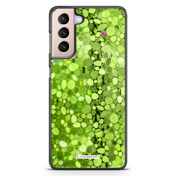 Bjornberry Skal Samsung Galaxy S21 - Stained Glass Grön