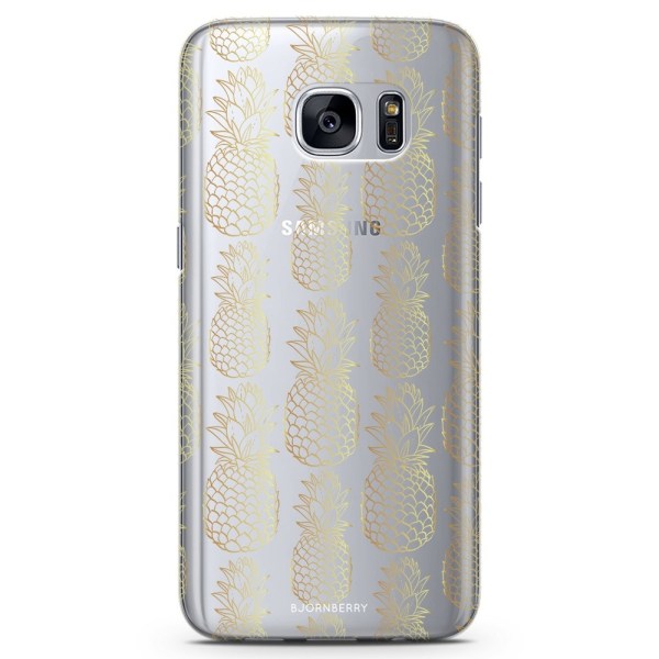 Bjornberry Samsung Galaxy S6 TPU Skal - Guldiga Ananas