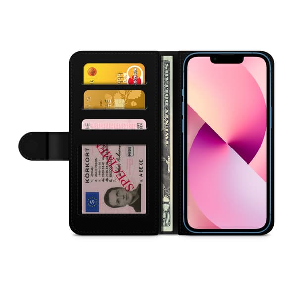 Bjornberry Plånboksfodral iPhone 13 Mini - Guldiga Kronor