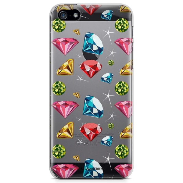 Bjornberry iPhone 5/5S/SE TPU Skal - Diamanter