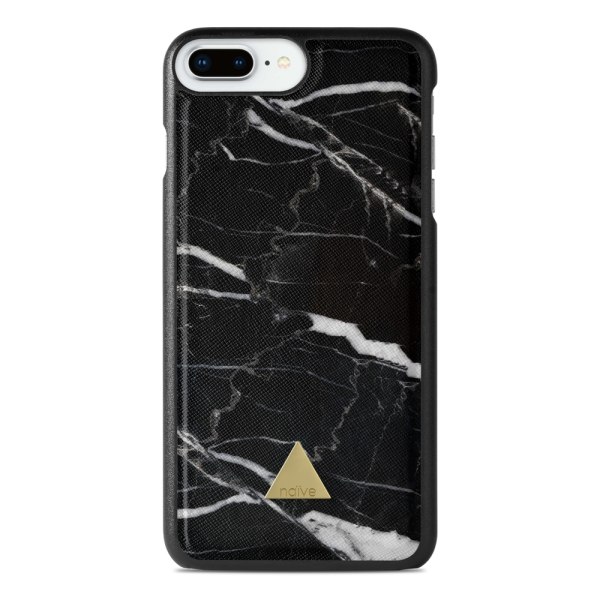 Naive iPhone 7 Plus Skal - Black Marble
