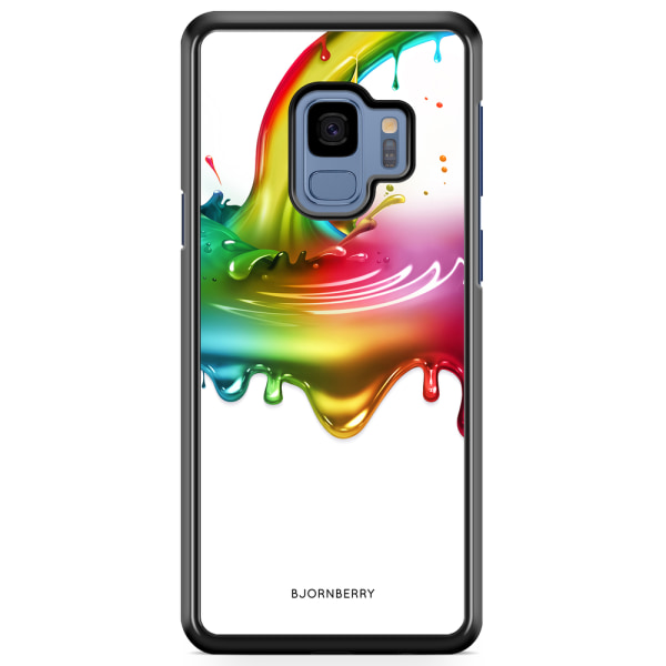 Bjornberry Skal Samsung Galaxy S9 - Regnbågs Splash