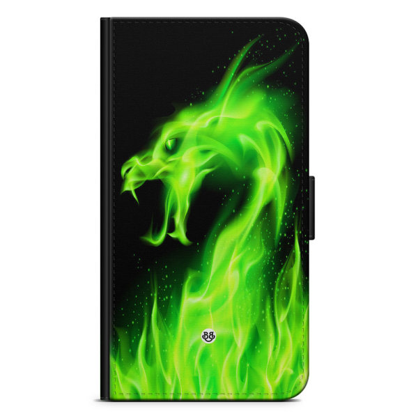 Bjornberry Fodral Samsung Galaxy S23 5G - Grön Flames Dragon