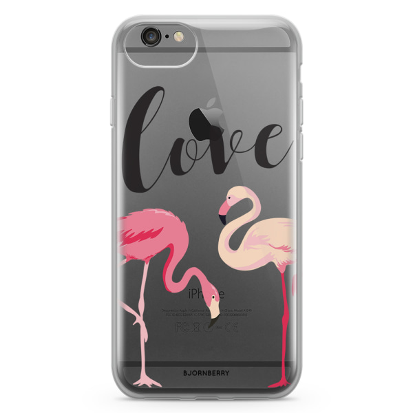 Bjornberry Skal Hybrid iPhone 6/6s - Love Flamingo