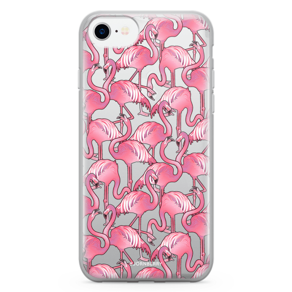 Bjornberry Skal Hybrid iPhone 7 - Flamingos