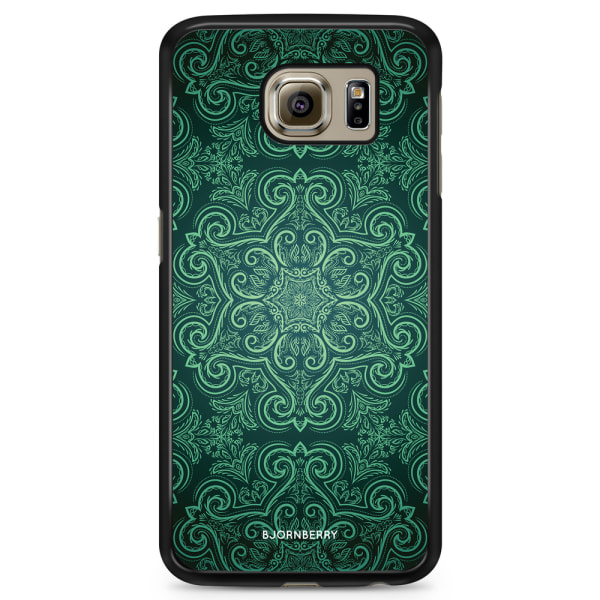 Bjornberry Skal Samsung Galaxy S6 - Grön Retromönster