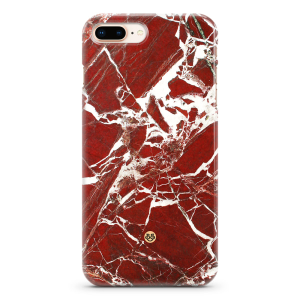 Bjornberry iPhone 7 Plus Premium Skal - Red Marble