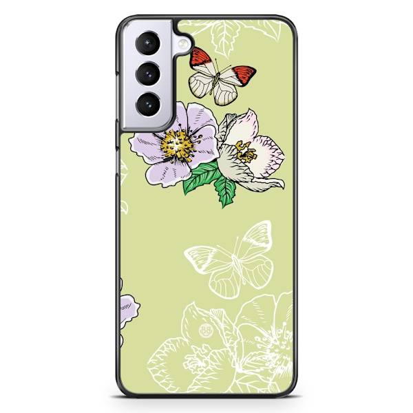 Bjornberry Skal Samsung Galaxy S21 Plus - Fjärilsblomma