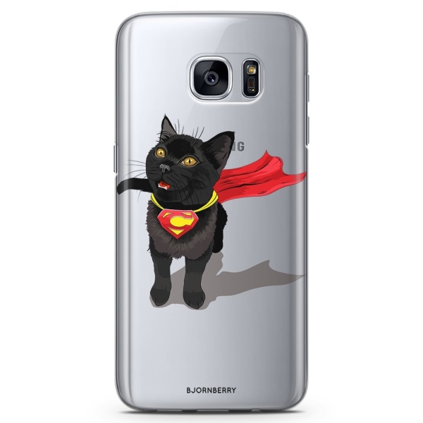 Bjornberry Samsung Galaxy S7 Edge TPU Skal -Super Katt