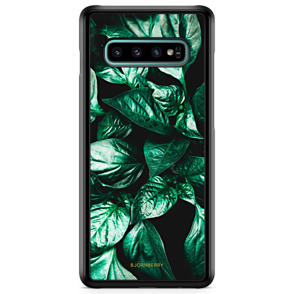 Bjornberry Skal Samsung Galaxy S10 Plus - Gröna Löv