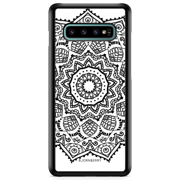 Bjornberry Skal Samsung Galaxy S10 Plus - Svart Mandala