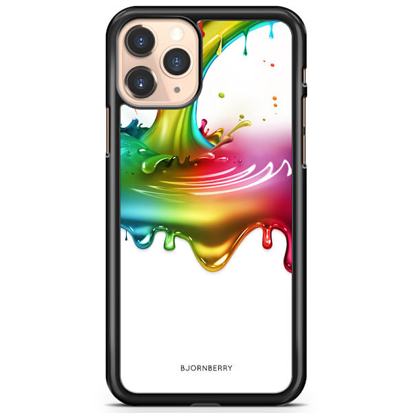 Bjornberry Hårdskal iPhone 11 Pro Max - Regnbågs Splash