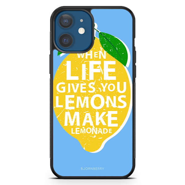 Bjornberry Hårdskal iPhone 12 - Citron Citat