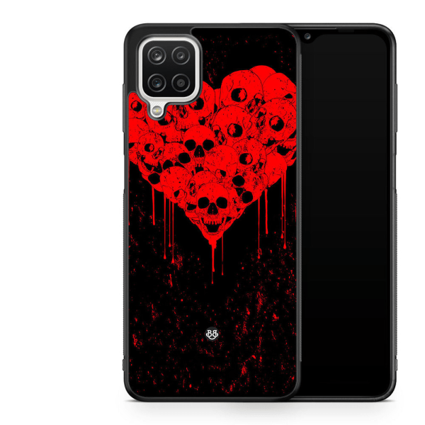 Bjornberry Skal Samsung Galaxy A12 -Skull Heart