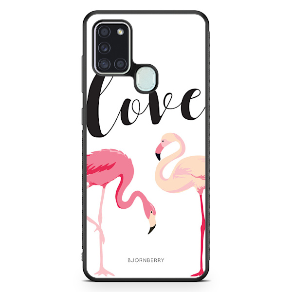 Bjornberry Skal Samsung Galaxy A21s - Love Flamingo