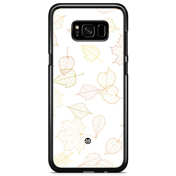 Bjornberry Skal Samsung Galaxy S8 - Vit med Löv