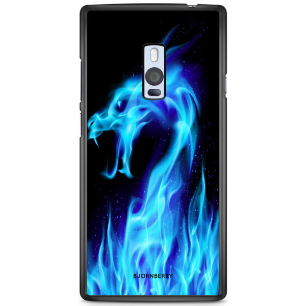 Bjornberry Skal OnePlus 2 - Blå Flames Dragon