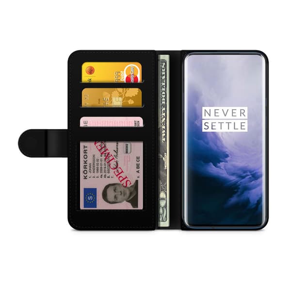 Bjornberry Plånboksfodral OnePlus 7 Pro - Röd Ros