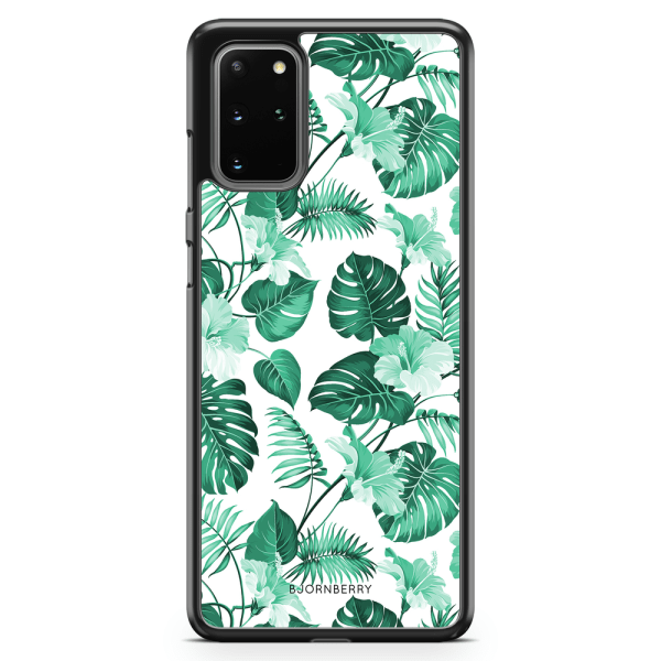 Bjornberry Skal Samsung Galaxy S20 Plus - Blommor Turkos