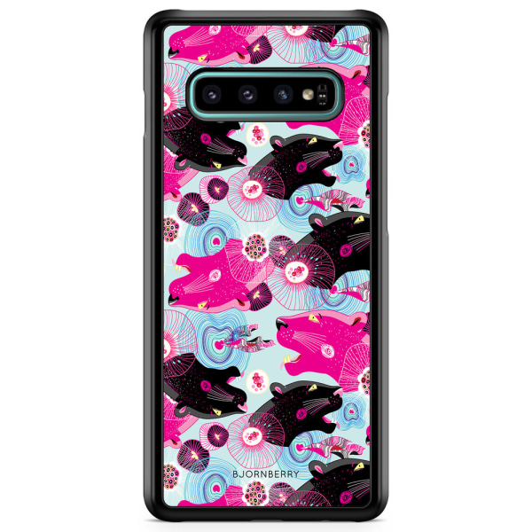 Bjornberry Skal Samsung Galaxy S10 Plus - Panter Mönster