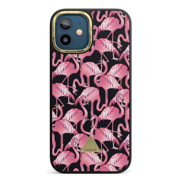 Naive iPhone 12 Skal - Flamingo