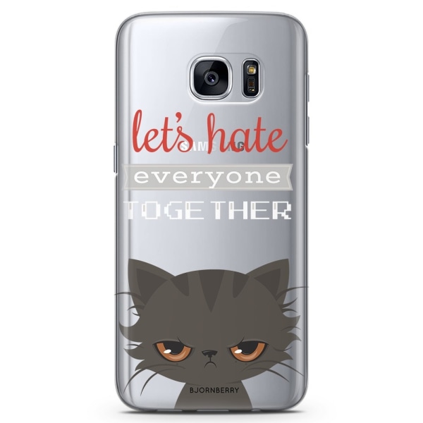 Bjornberry Samsung Galaxy S6 Edge TPU Skal -Arg Katt