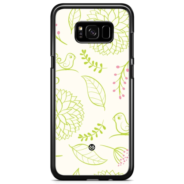 Bjornberry Skal Samsung Galaxy S8 Plus - Blomster Grön
