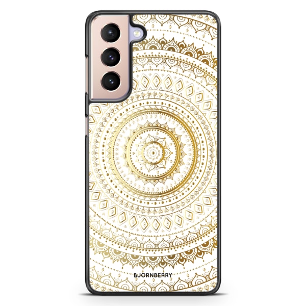 Bjornberry Skal Samsung Galaxy S21 - Guld Mandala