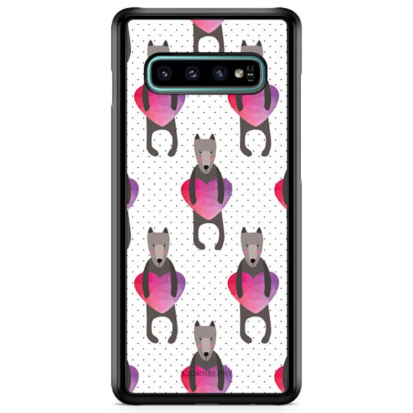 Bjornberry Skal Samsung Galaxy S10 Plus - Hundar & Hjärtan