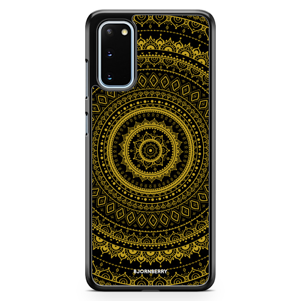 Bjornberry Skal Samsung Galaxy S20 - Svart Guld Mandala