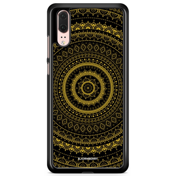 Bjornberry Skal Huawei P20 - Svart Guld Mandala