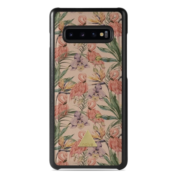 Naive Samsung Galaxy S10 Skal - Flamingos & Flowers