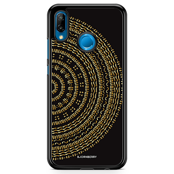 Bjornberry Skal Huawei P20 Lite - Mandala Guld/Svart