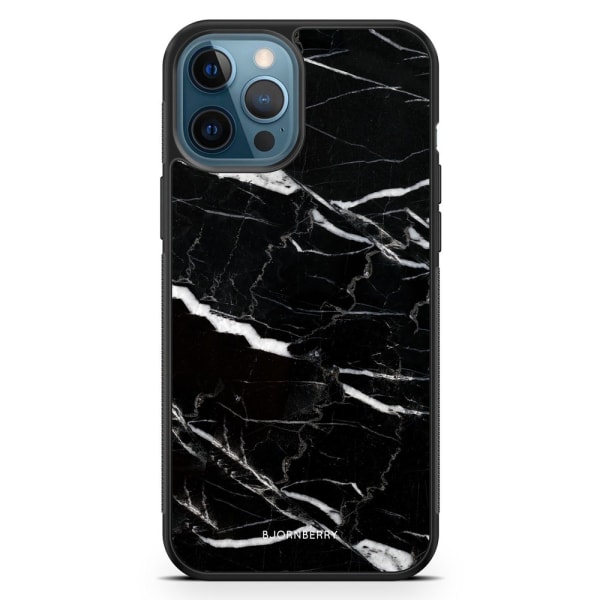 Bjornberry Hårdskal iPhone 12 Pro - Svart Marmor